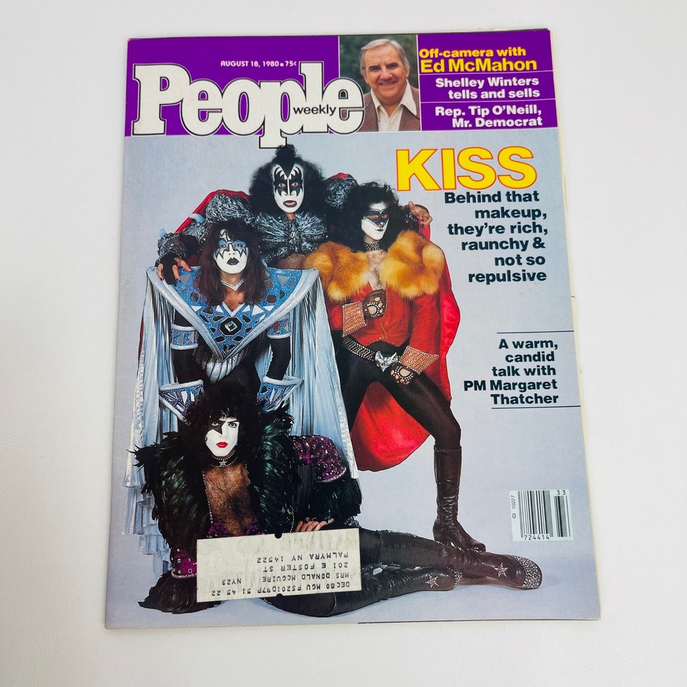 People Weekly Magazine August 18 1980 KISS Cover Ed McMahon Thatcher Good